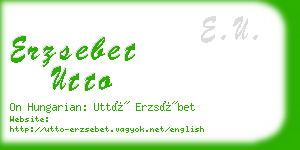 erzsebet utto business card